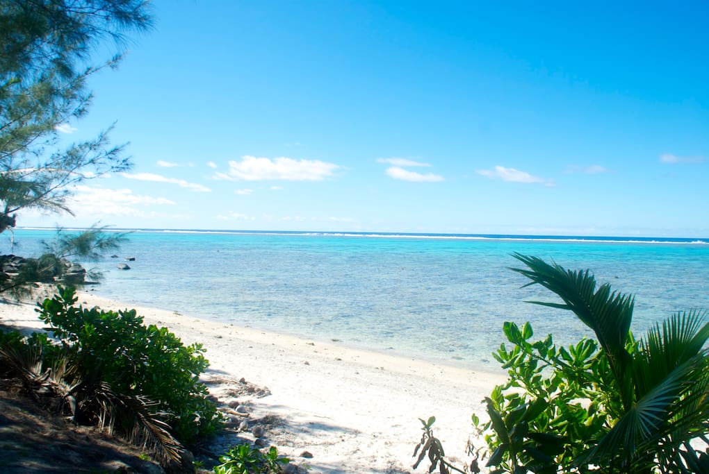 The beach out the front door