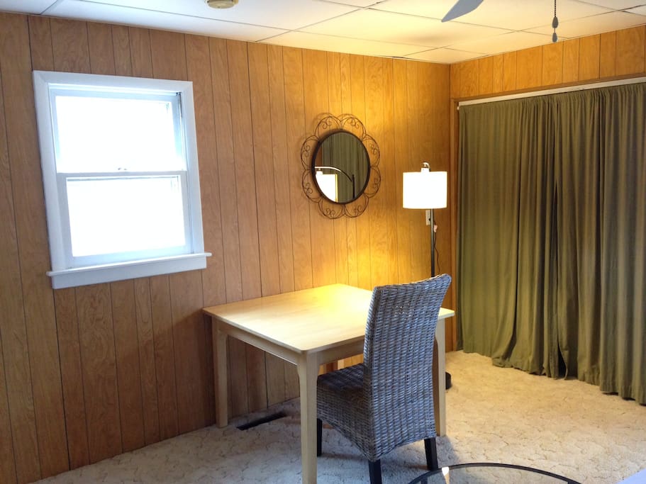 Living room, this is its North window.