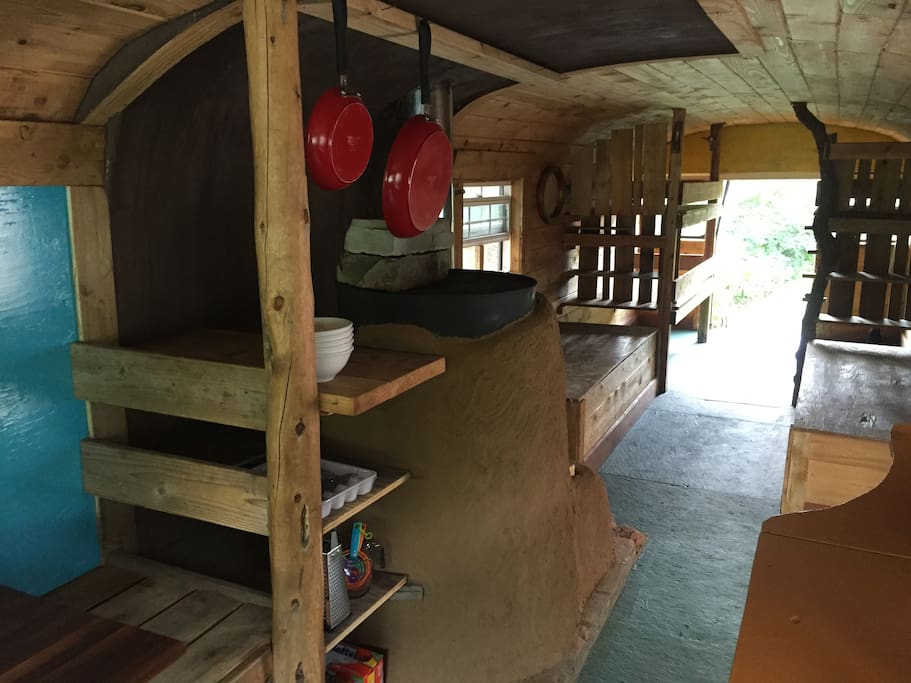From the indoor kitchen looking back