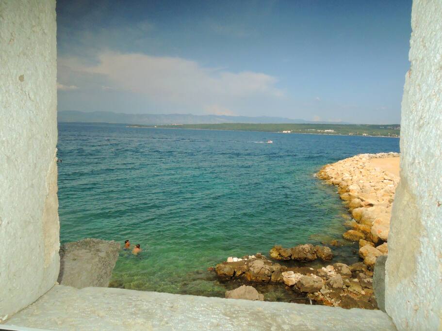 View towards the sea