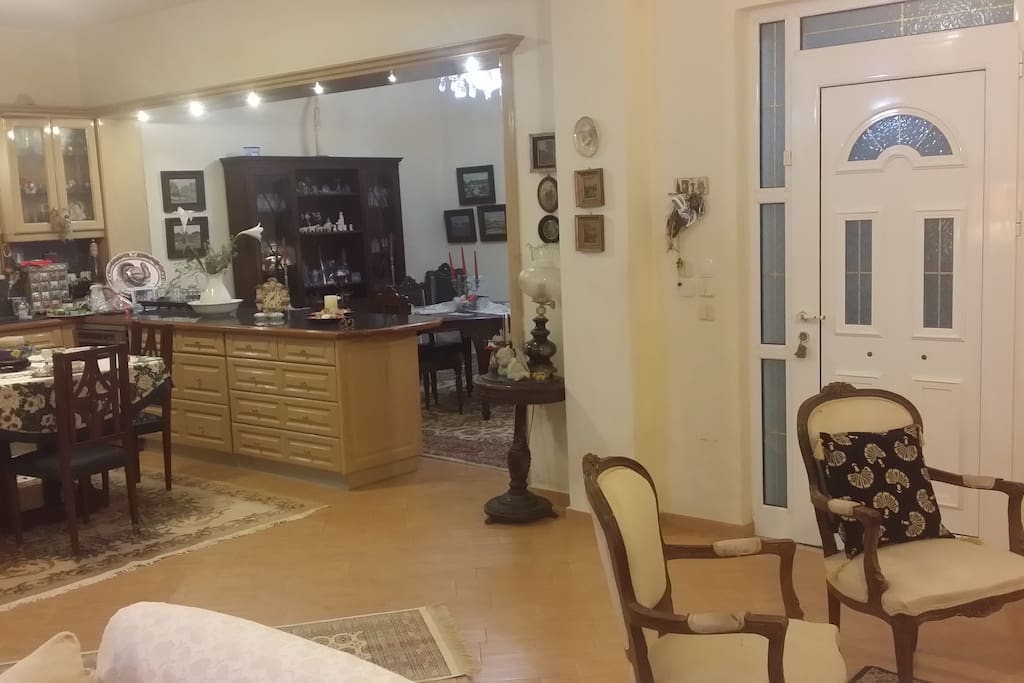 Grown flour Photo from the tv area to main door and the kithen and the dining area