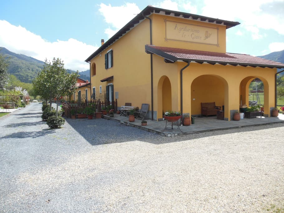 ingresso dell'agriturismo