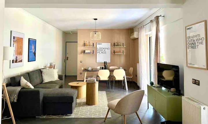 Bright Modern 2bd Acropolis View - Athens