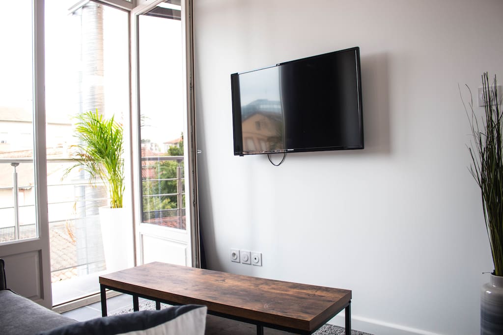 Salon avec balcon