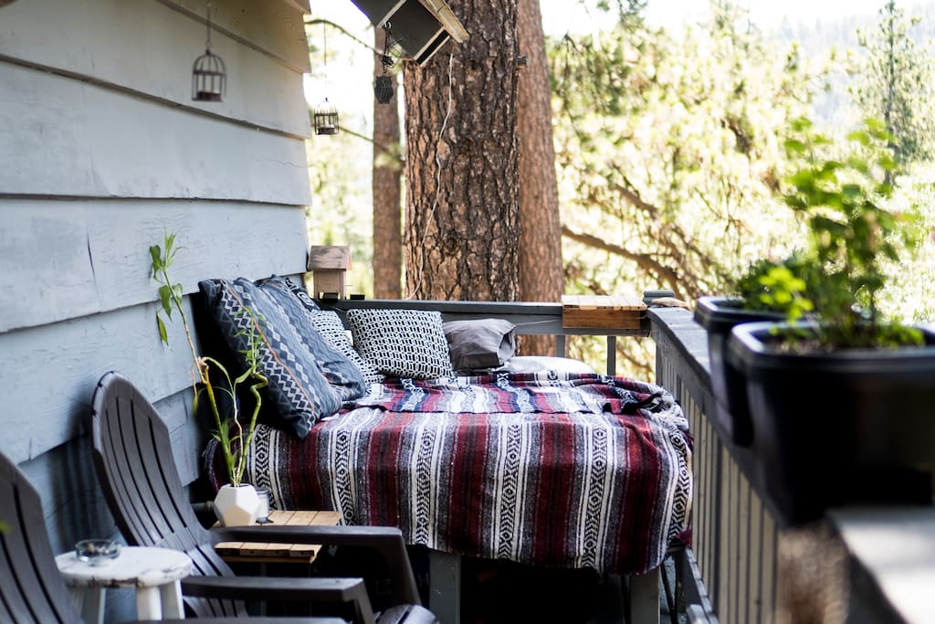 Back Patio in the summer!
