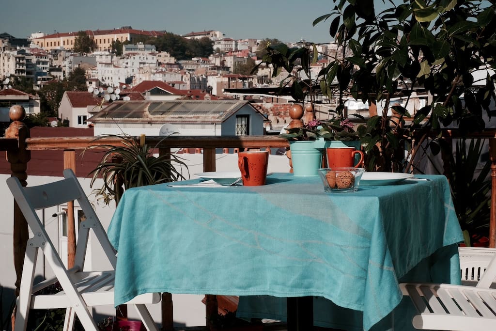 Start your day with breakfast on the terrace with a panoramic view of some of Istanbul's most historic neighborhoods.