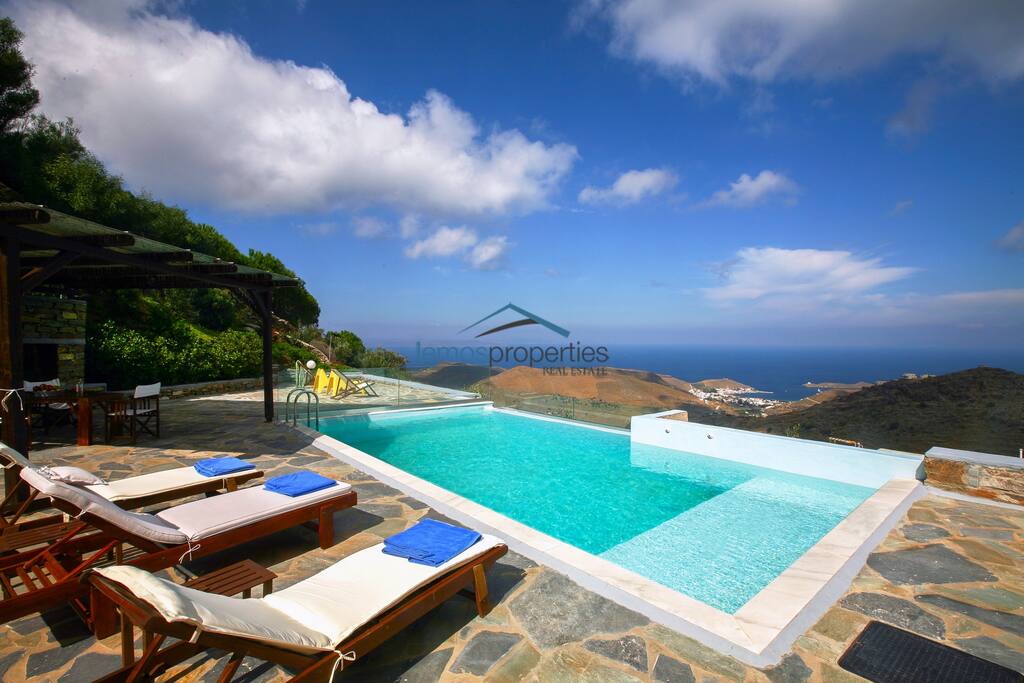 The swimming pool and part of the terrace