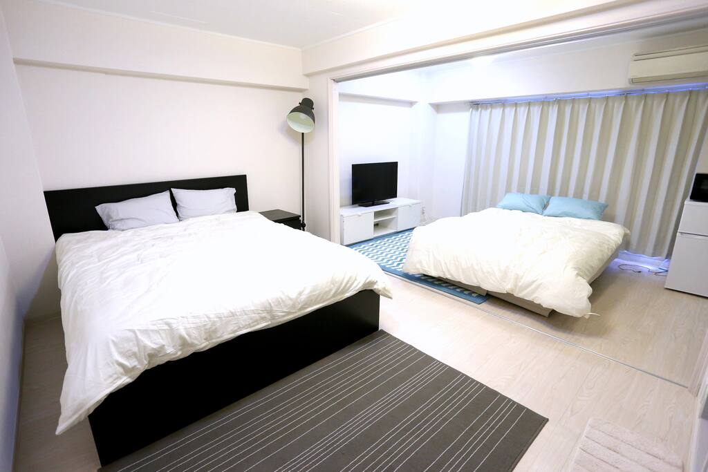 2 Bed Setting (Queen + Double)