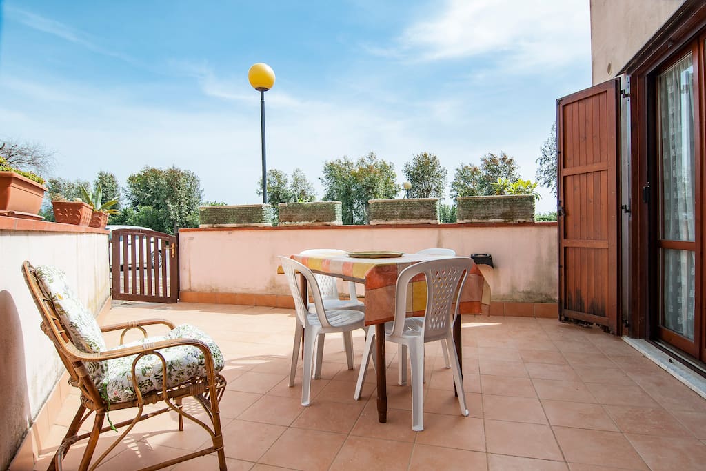 balcone piano terra