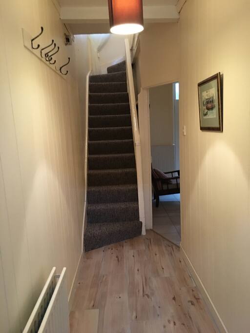 Hallway and stairs to the bedrooms