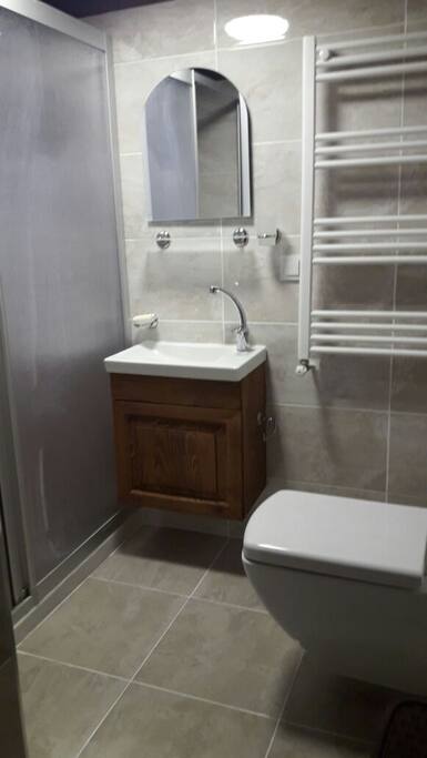 wc dusakabin lavabo her odanın içinde özel