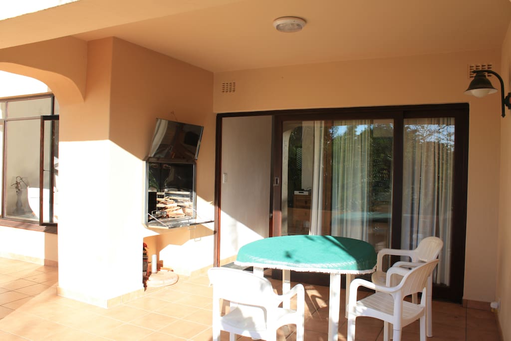 Outdoor braai and patio