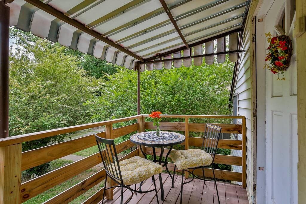 Bistro table for 2 on the porch