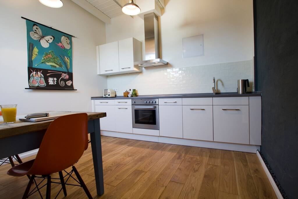 Kitchen and dining area