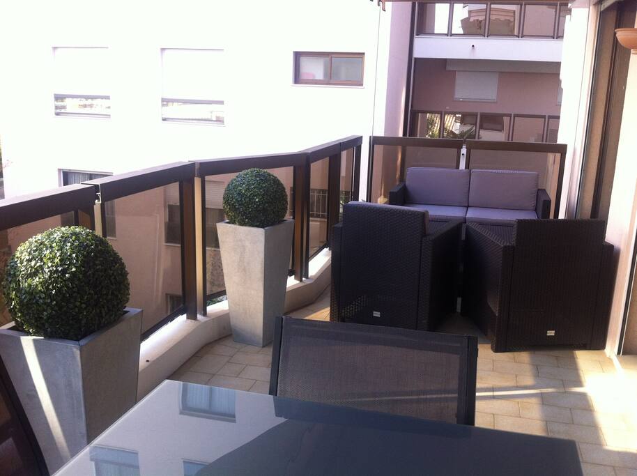 Vue d'ensemble de la terrasse
