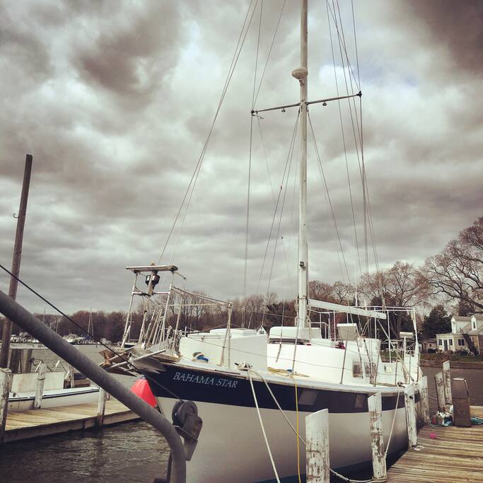 Safe harbor even in overcast weather at this dock!