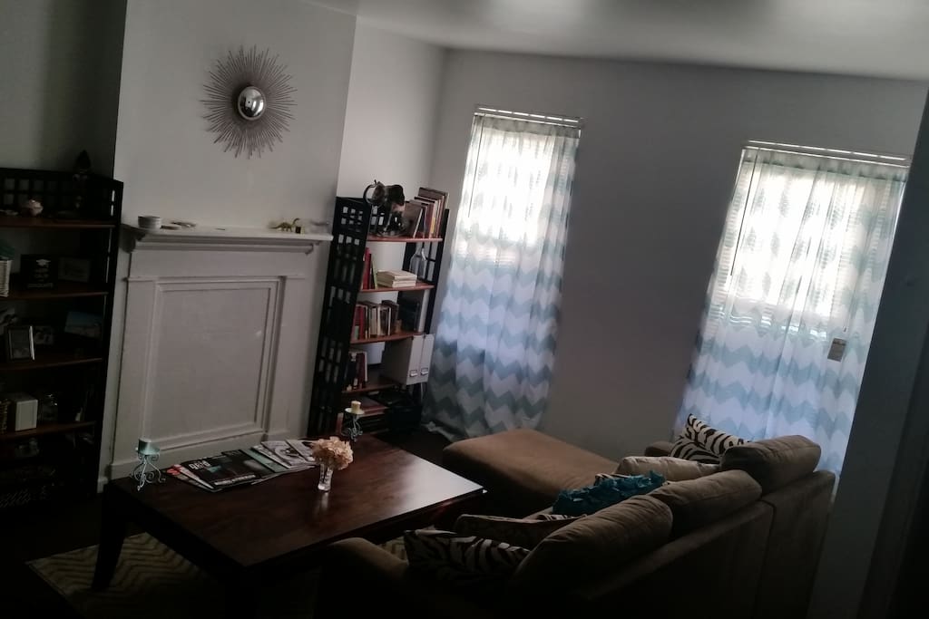 Living room - all the natural light made it seem a bit dark.