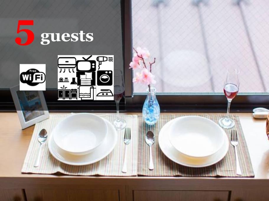 Up to 5 guests available