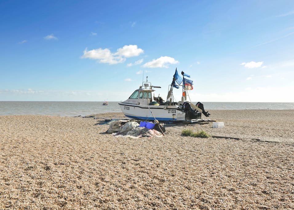 Fishing boat on the beach
