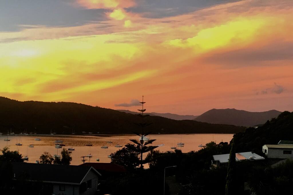 Sunset looking from front deck
