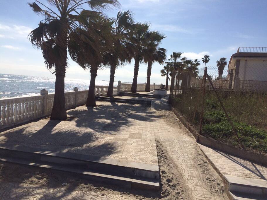100 meters away sandy beach