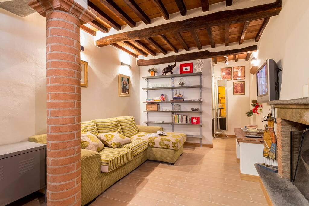 Living Room with SAT television