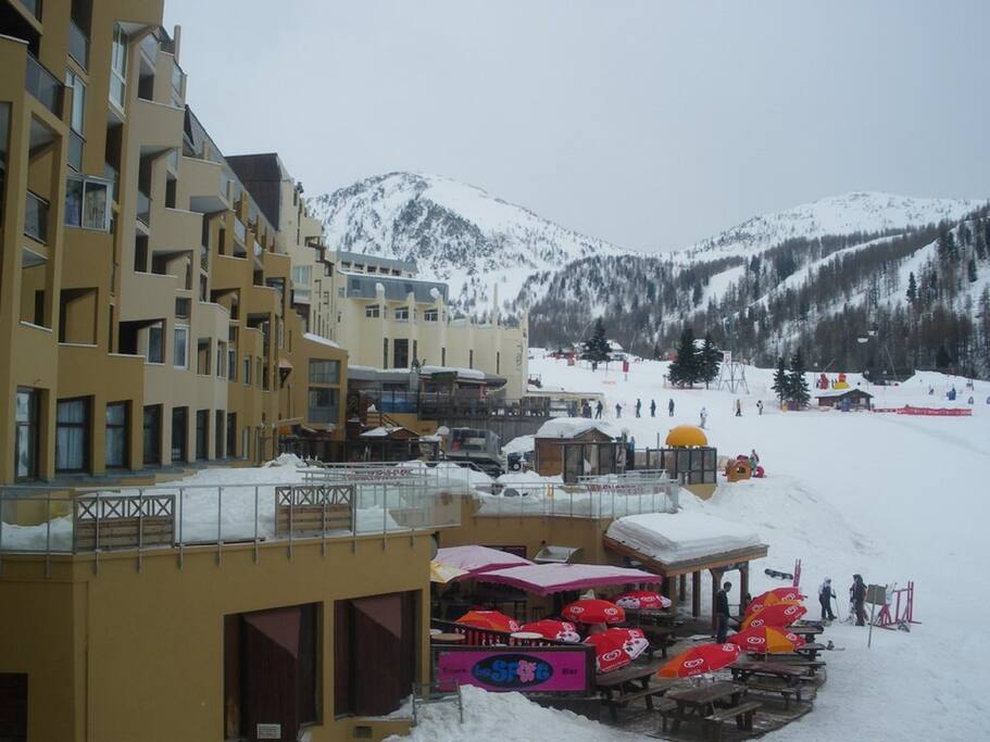 Vue a partir de la terrasse du studio