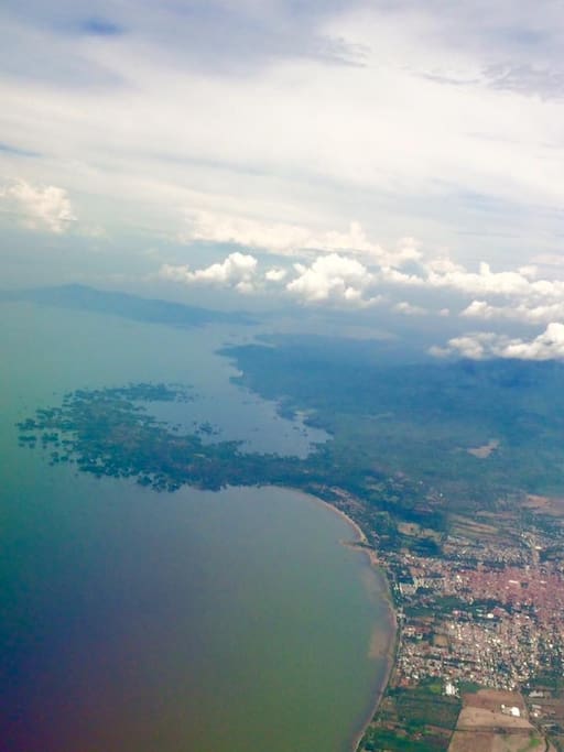 Isletas de Granada from the air
