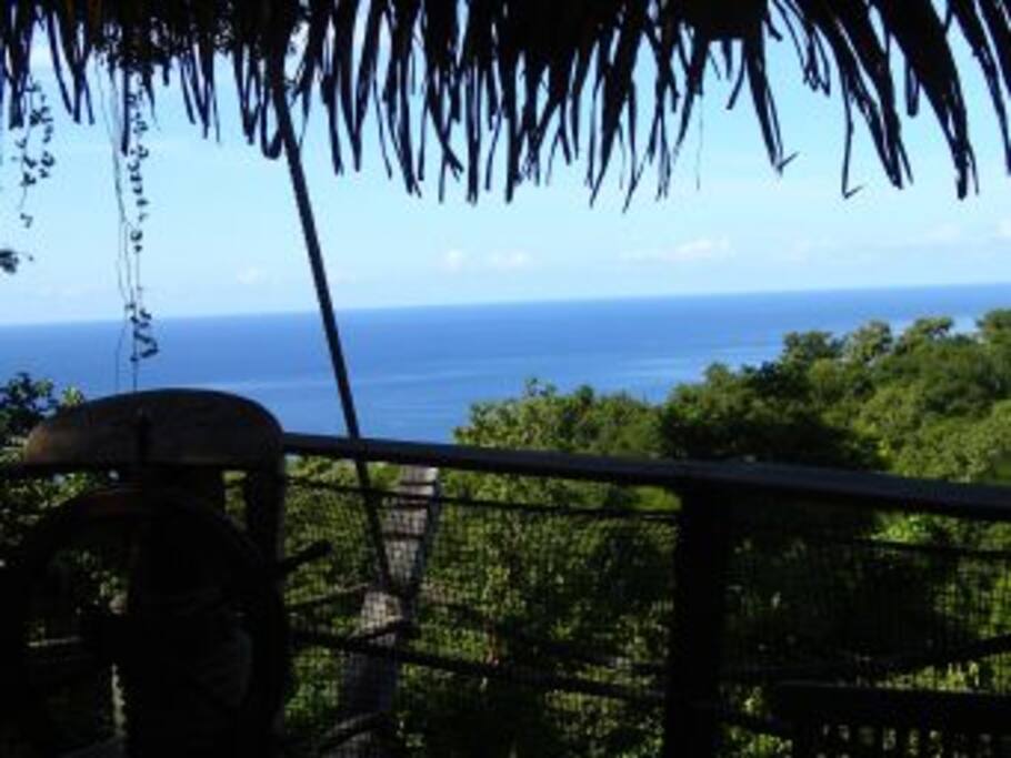 vue mer cabane des Pirates