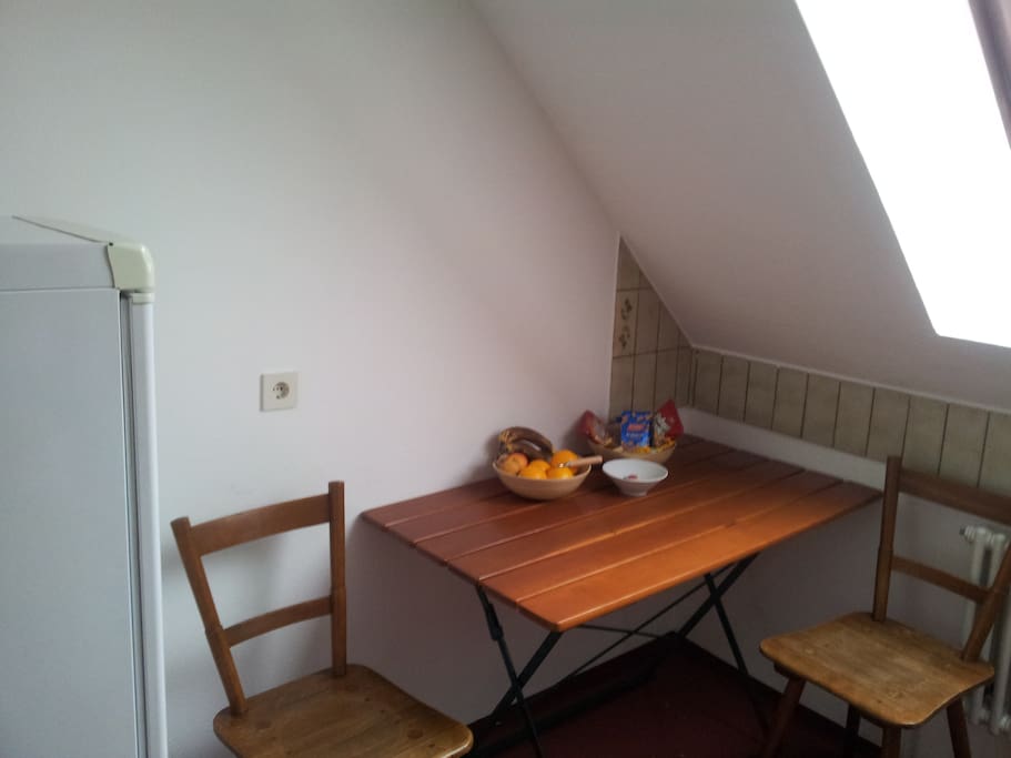 Table in the kitchen