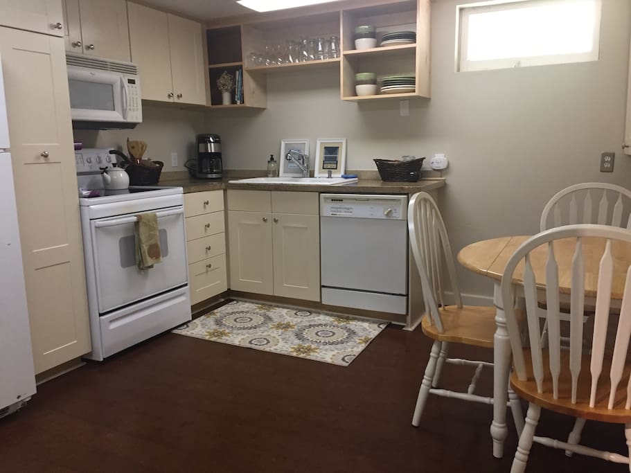 Kitchen comes with coffee maker and local Portland coffee on the house!