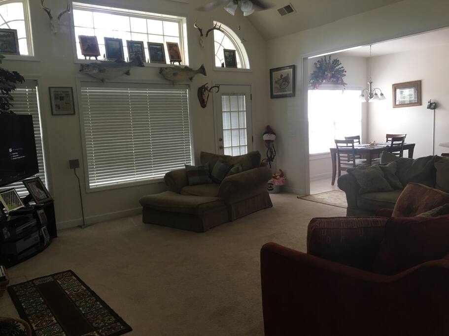 The den with very comfortable furniture