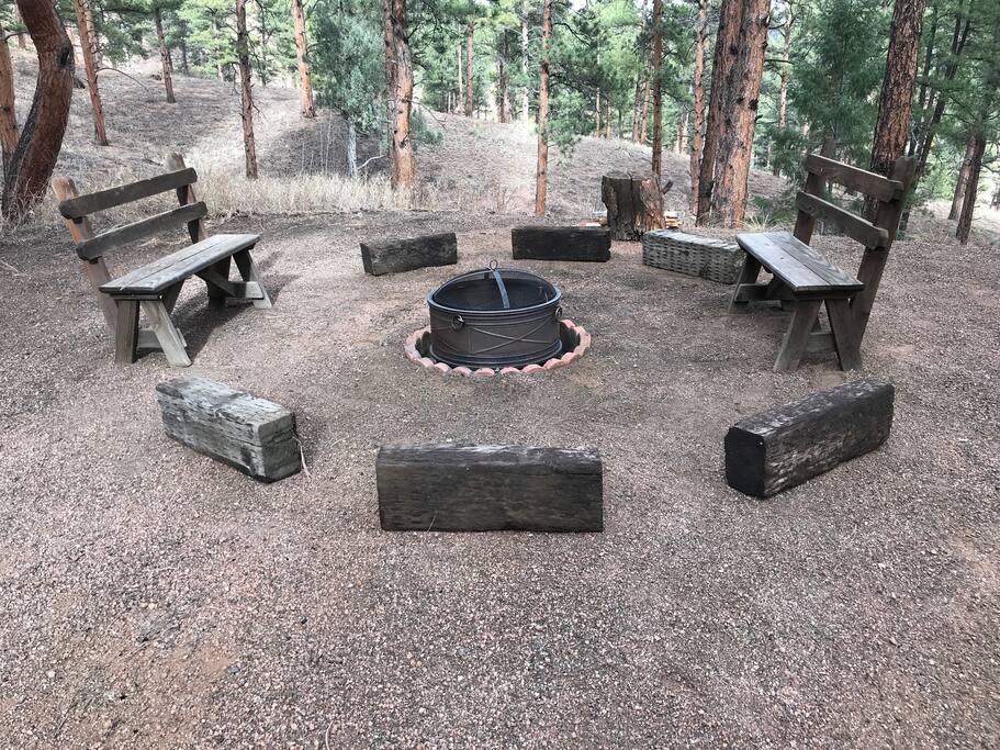 Fire pit.