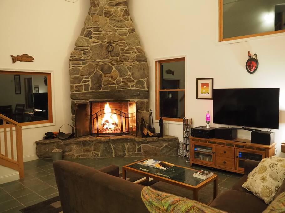 fireplace in great hall