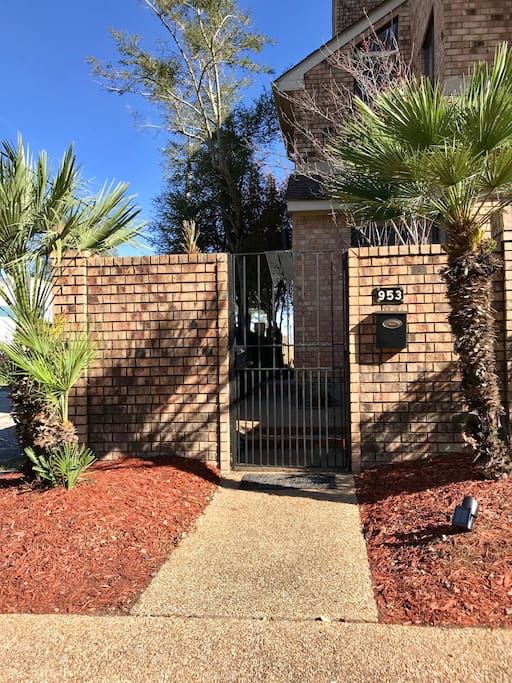 Gated courtyard and private off street parking.