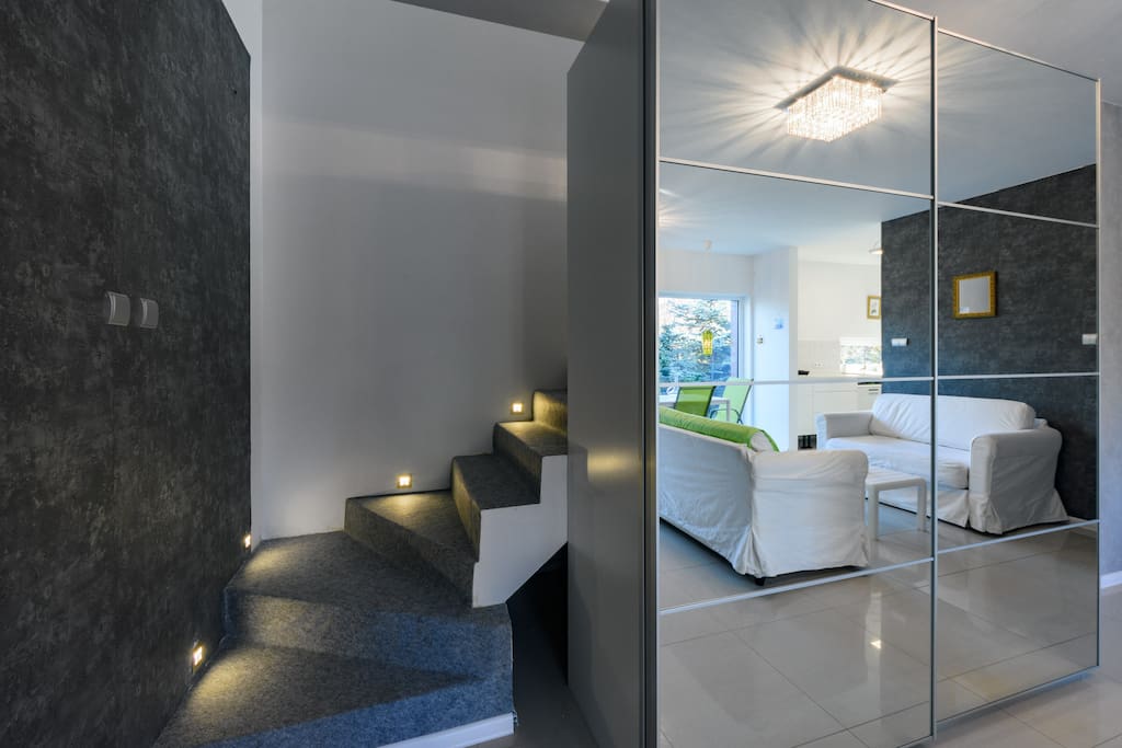 Stairs leading to bedrooms upstairs