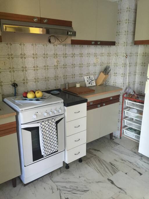 Functional & fully stocked kitchenette.