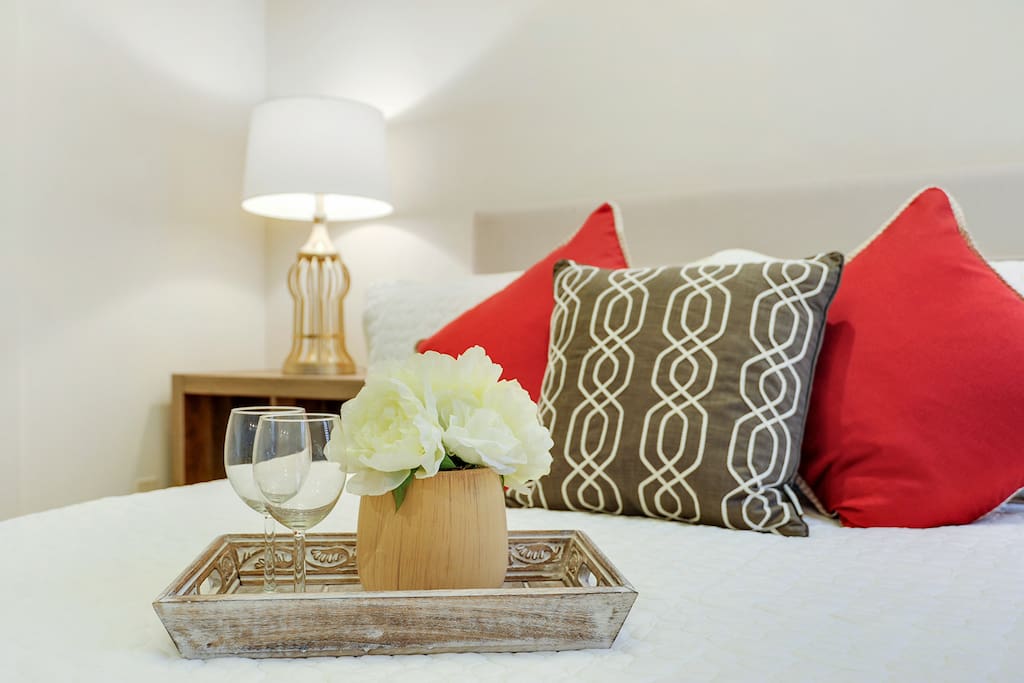 Cozy bed to relax and enjoy