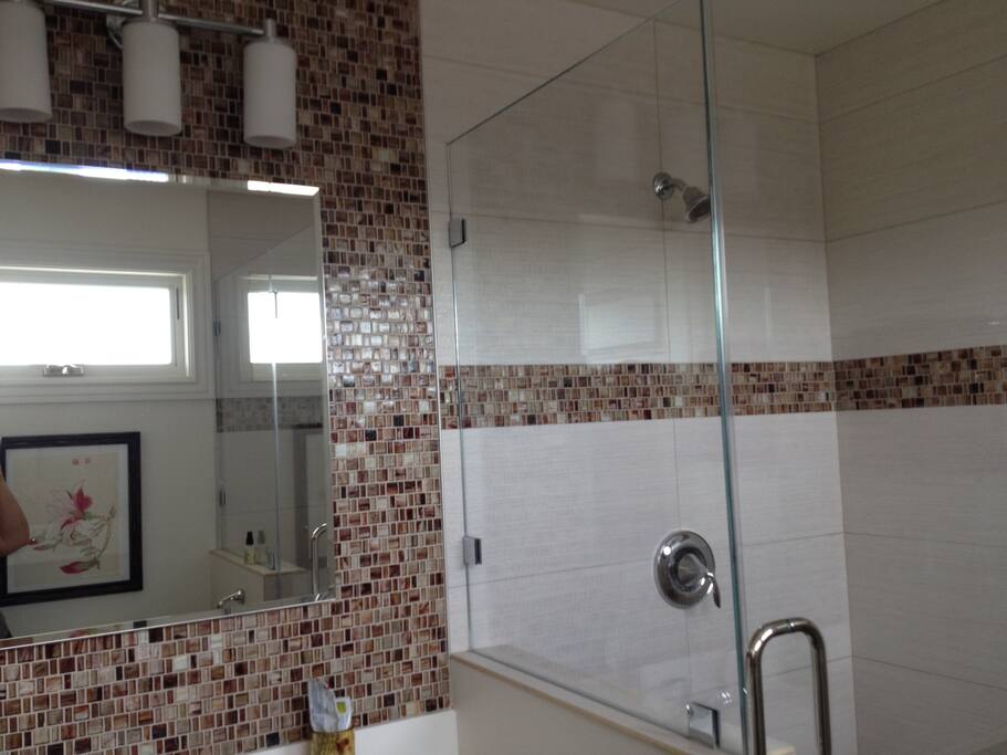 Master bathroom, double shower