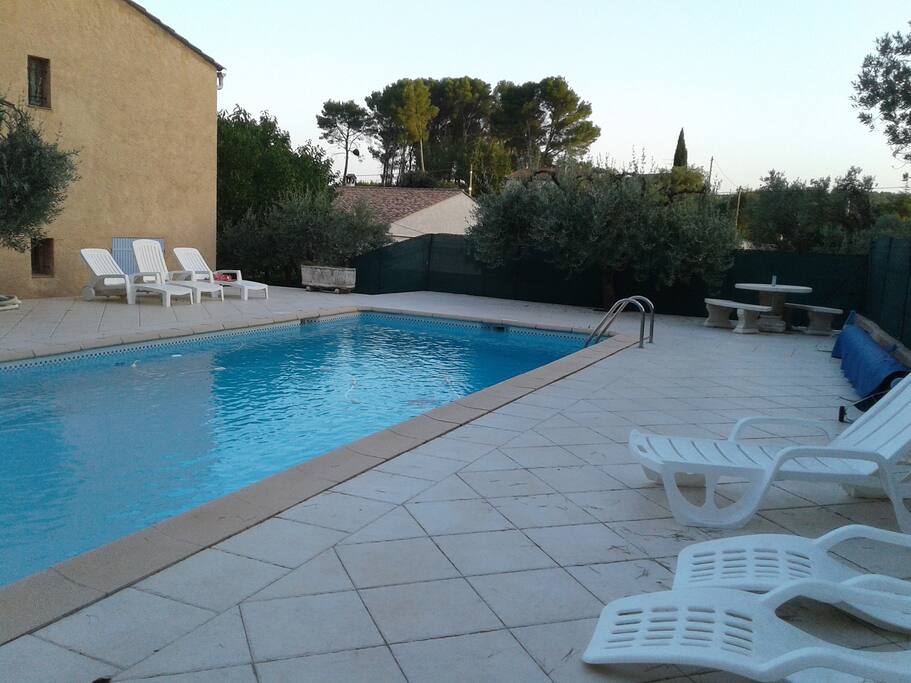 vue à partir du pool house