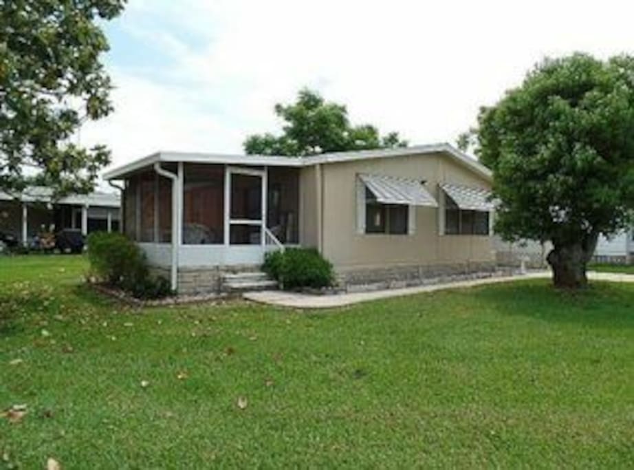 Large yard and screened in porch.