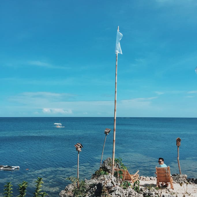 View from cabanas