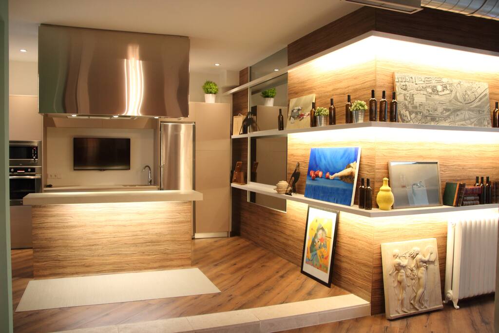 Open kitchen... with art.