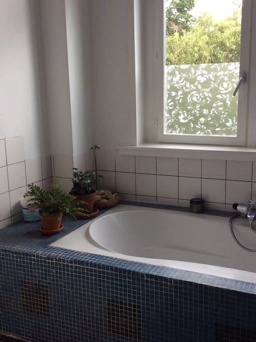 The bathroom with bath