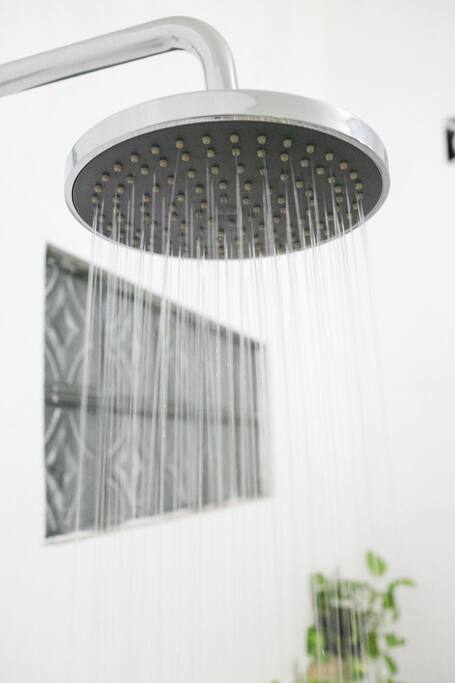 Shared shower & toilet.