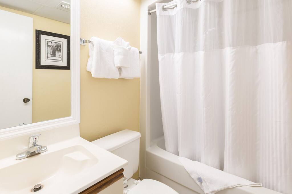 Get ready for your day in the bathroom.
