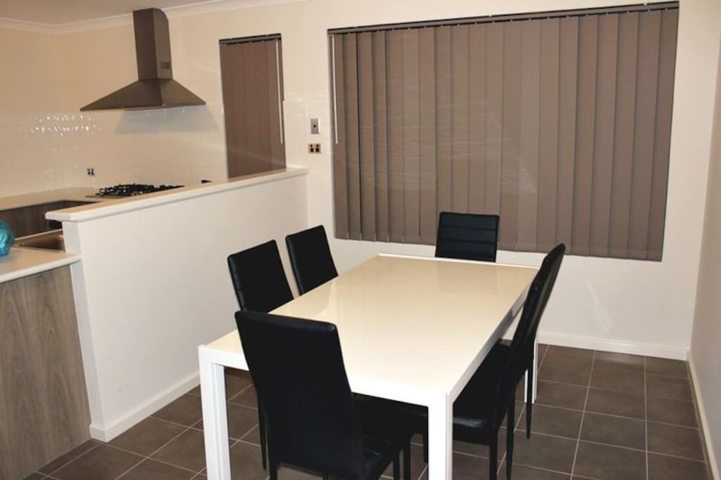 Dining Area with Marble Top Dining Table