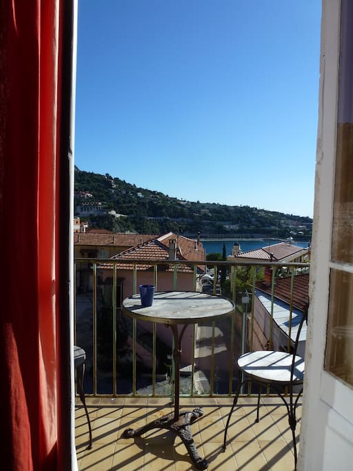 Sip on a nice glass of wine while enjoying the view from our balcony