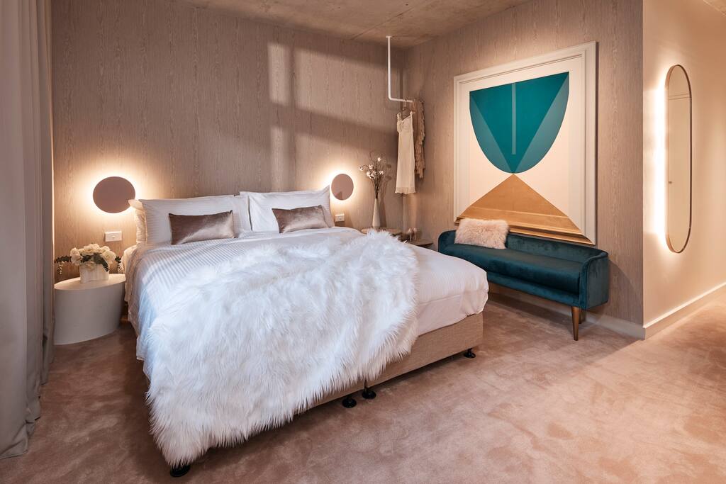 One of the designer studio rooms available to choose from