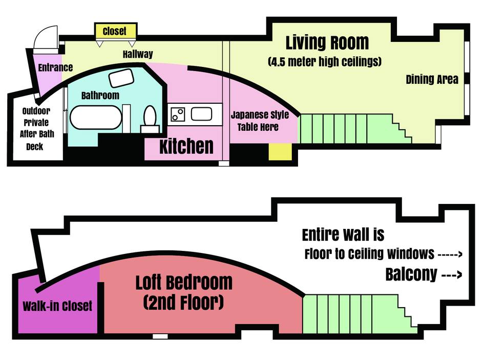 The floor plan .